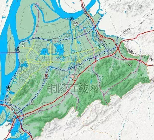 铜陵铁路地区总图规划出炉!拟规划建设铜枞宜城际铁路