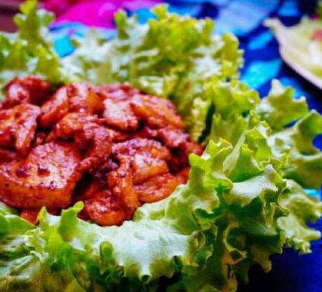 韩式生菜包肉