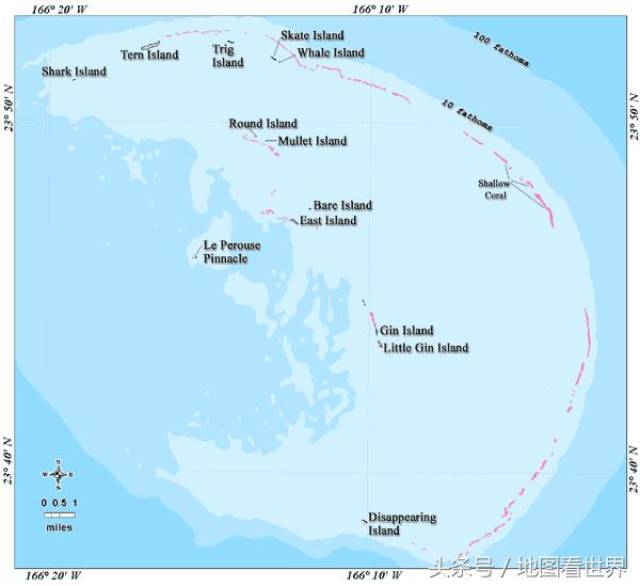 法国军舰环礁地图 东岛位置地图