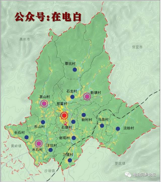 (2)中心村:水石村,茶山村,新塘村.图片