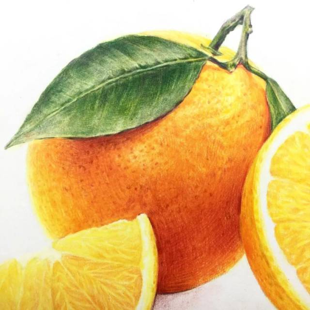 彩铅教程 | 维c满满的大橙子