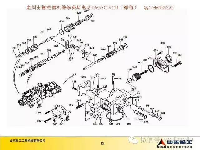 临工挖掘机液压系统讲解,部件名称,功能介绍