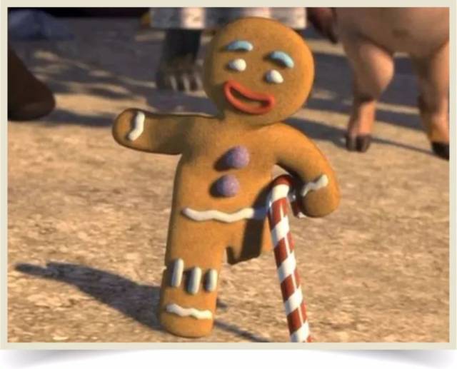 2010年,josh扮成了被咬一口的 姜饼人,造型灵感来源于怪物史莱克.