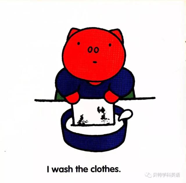 i wash the clothes