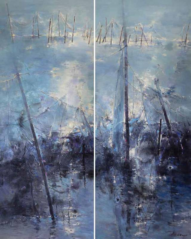 朱辉军 《斜阳点点之二》 200cm×160cm