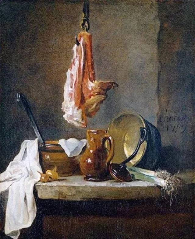 夏尔丹(chardin,jean-baptiste-siméon1699～1779) 法国静物画启蒙者