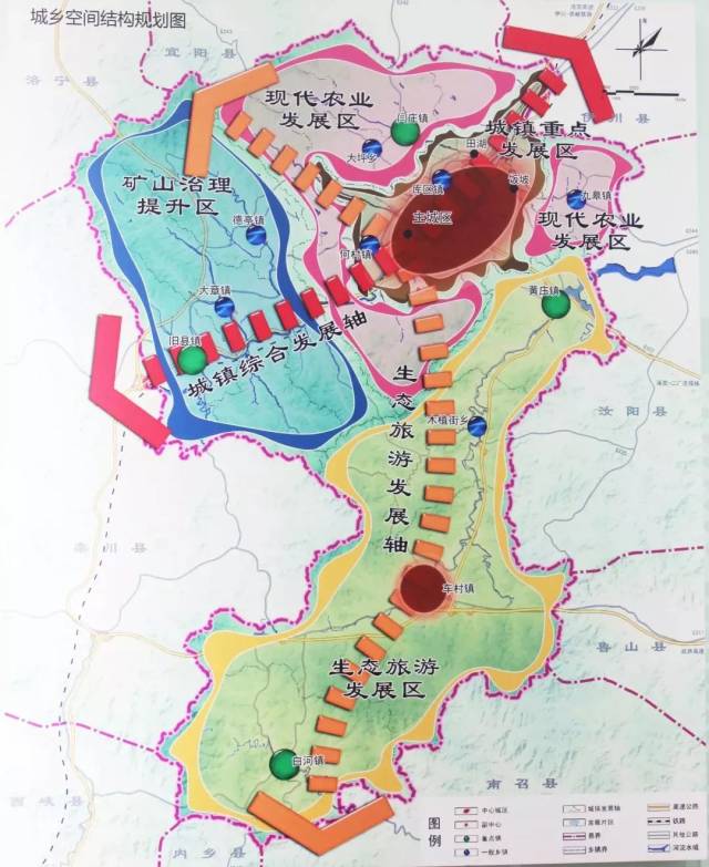 嵩县城乡空间规划图