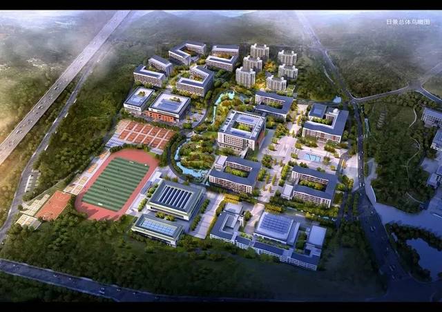 岳西中学规划总平面图