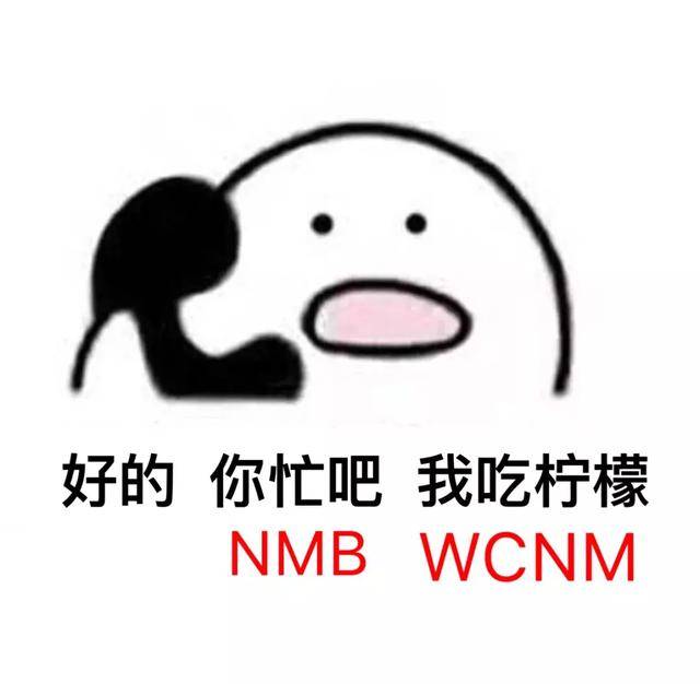 好的,你忙吧 我吃柠檬.nmb wcnm