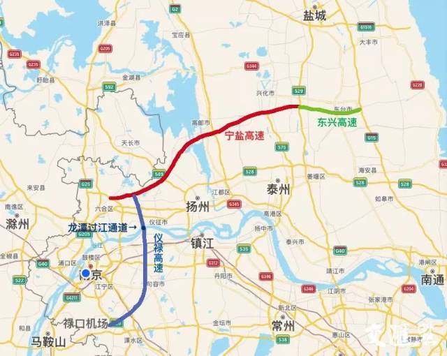 全长约38公里 东兴高速起于盐靖高速兴化市大垛镇南,向东布线,路线经