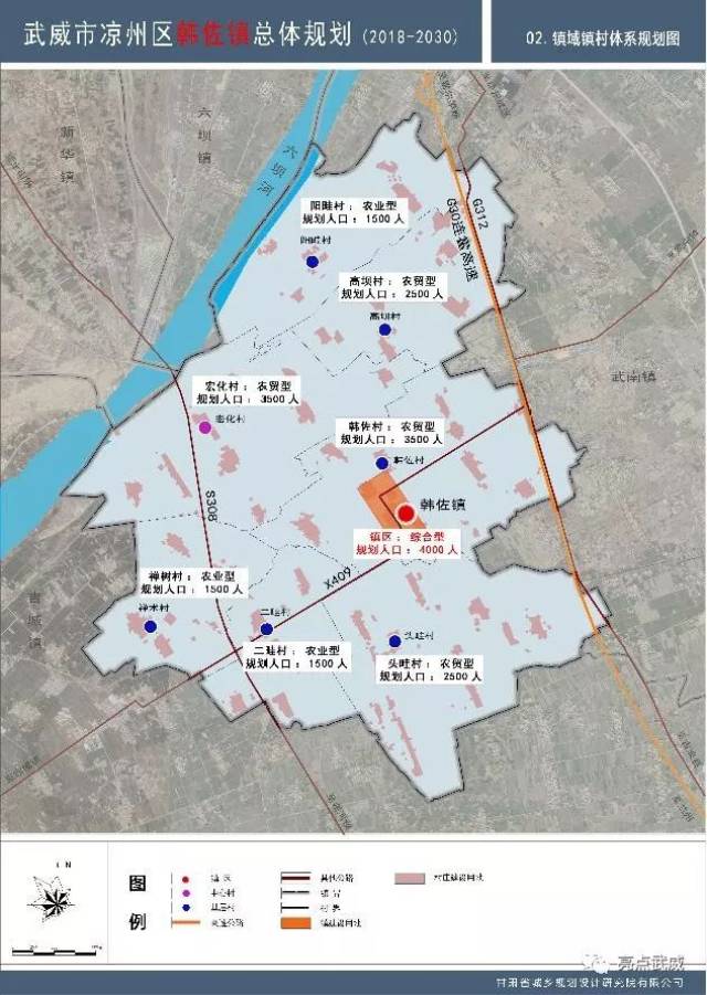 《武威市凉州区韩佐镇总体规划(2018-2030年)》(草案)批前公示