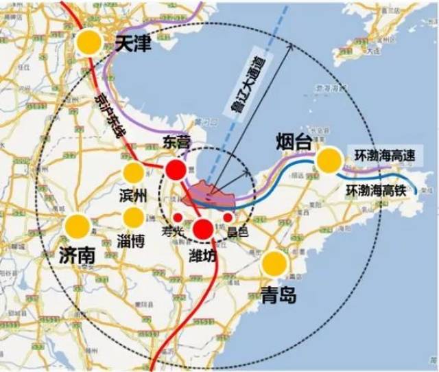 潍坊市海岸带规划,滨海将迎陆海空大爆发!