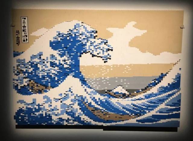 神奈川冲浪里——日本画家葛饰北斋19世界创作的彩色浮世绘版画作品.