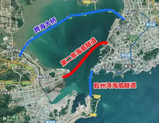 7,青岛胶州湾第二条海底隧道(规划中)
