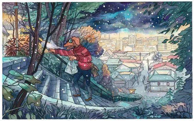 波兰插画师mateusz urbanowicz,没想到他是宫崎骏的.