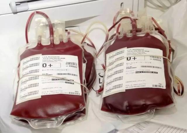 献血袋需要放在一个摇摆的仪器上!
