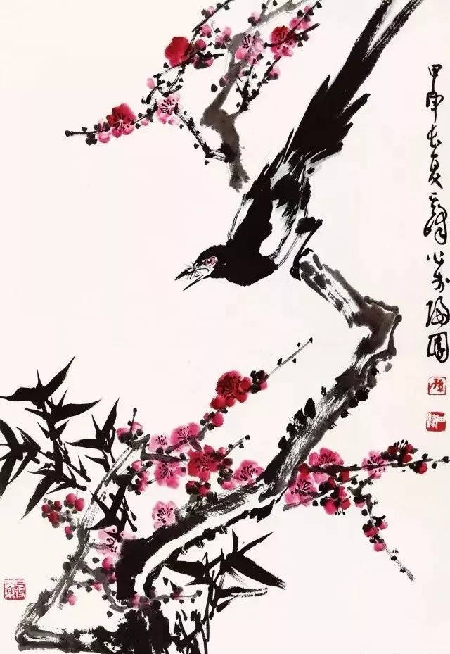 大师孙其峰画喜鹊(附喜鹊画法)