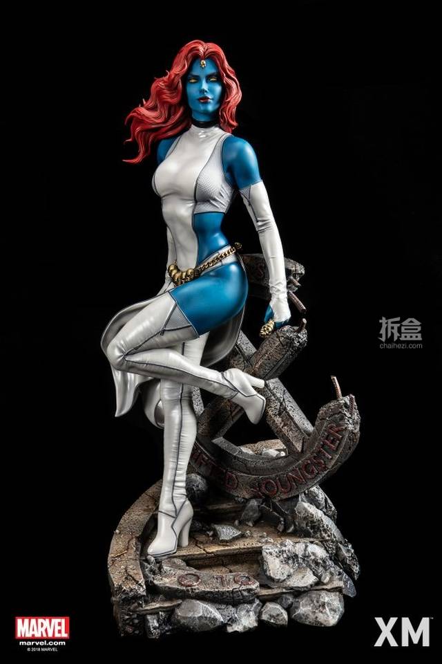 xm studios 漫威漫画 x战警 魔形女 mystique 1:4雕像