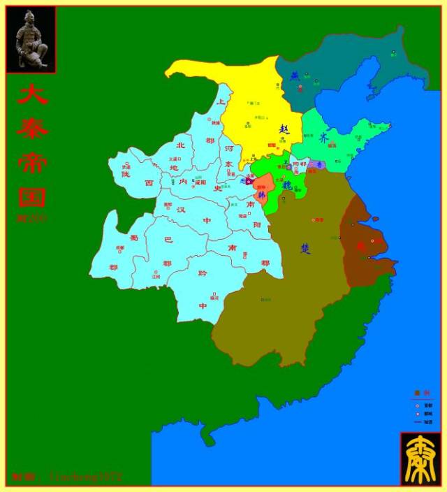 2 战国秦初 战国末年,吴王夫差灭越国,吴越两国走入了统一的局面.