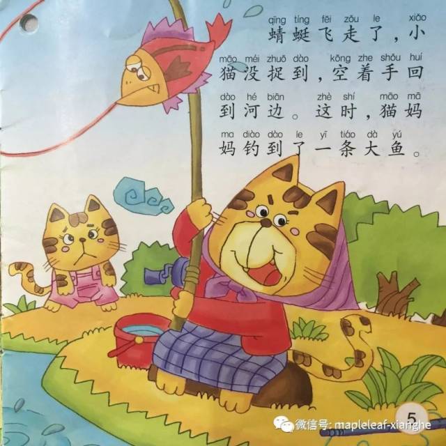 枫叶祥和---绘本时间 | 第二十期《小猫钓鱼》_手机搜狐网