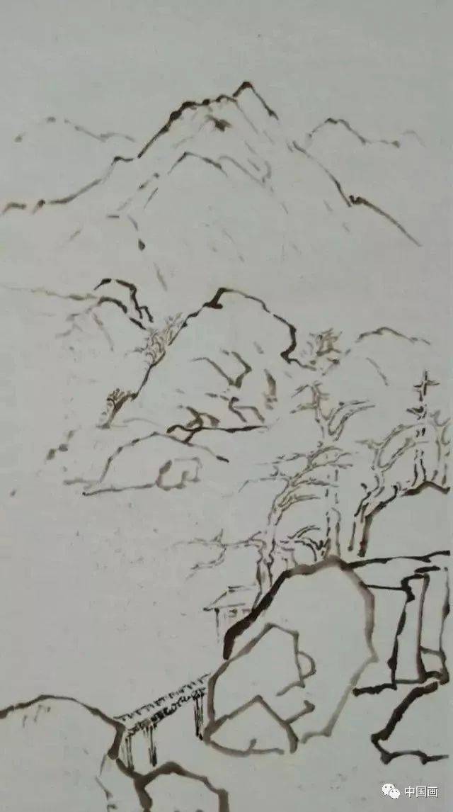 【国画知识】十种山水的画法,太全了(初学者必备素材