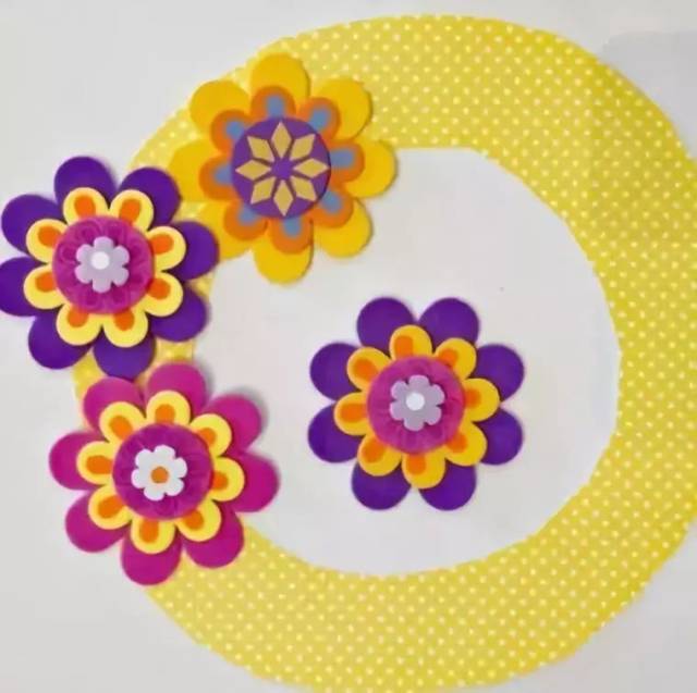 手工环创一张海绵纸轻松搞定幼儿园手工吊饰主题墙孩子超喜欢