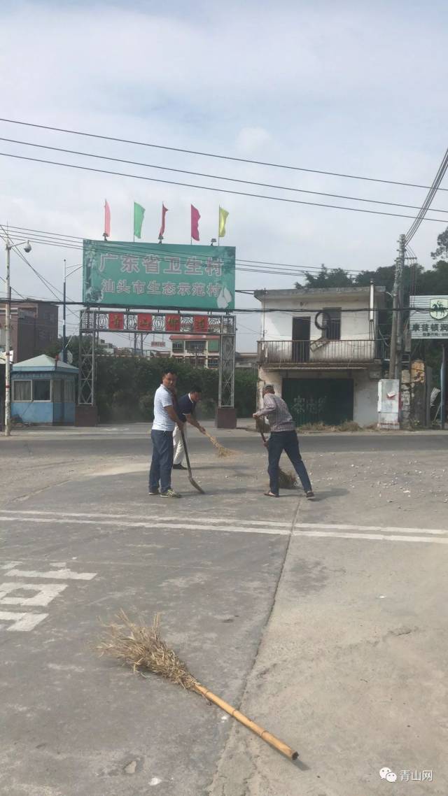 西胪镇青山村积极开展爱国卫生志愿服务暨第六个"垃圾