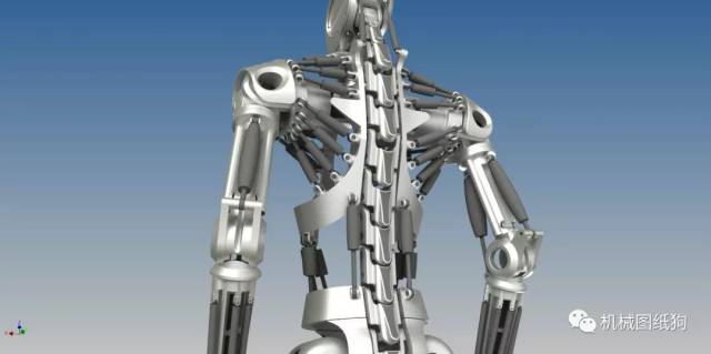 【机器人】仿人形机器人骨架3d图纸 inventor 2014设计 附igs stp格式