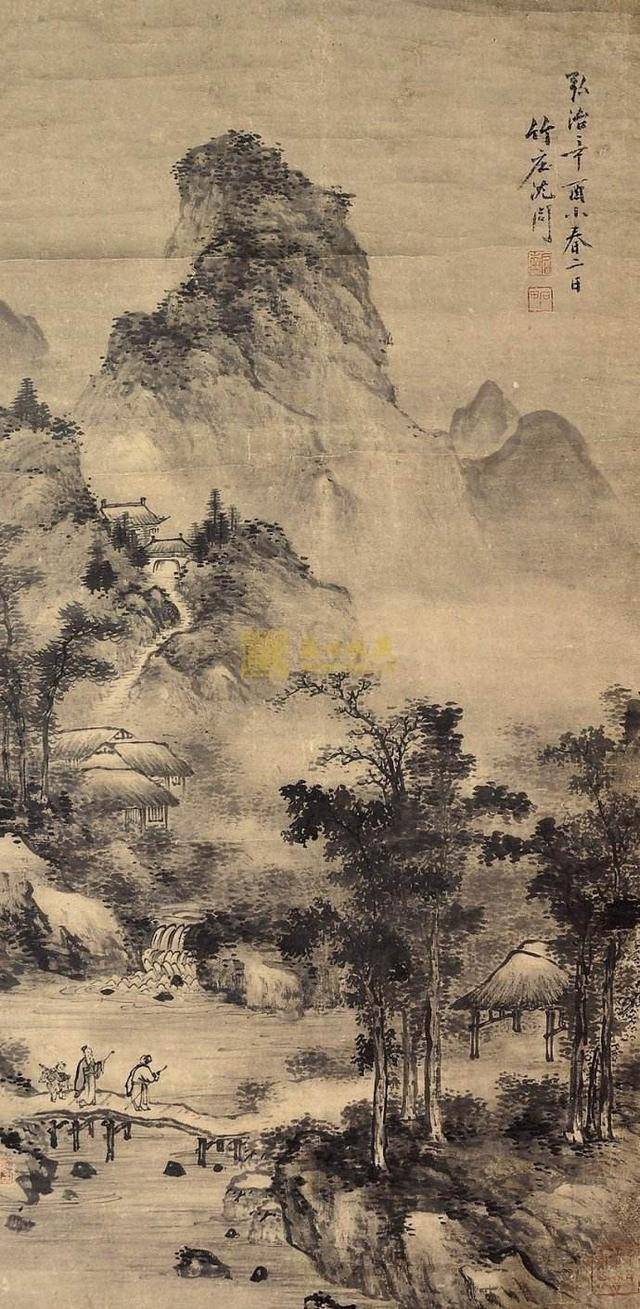 明代画家沈周的22幅山水画,简直太有意境了!