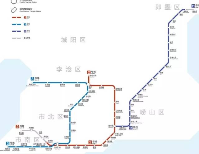 青岛地铁路线图