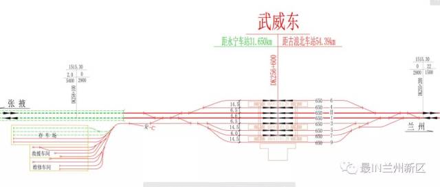 武威高铁东站平面布置示意图出炉,兰张三四线中川机场至武威段计划