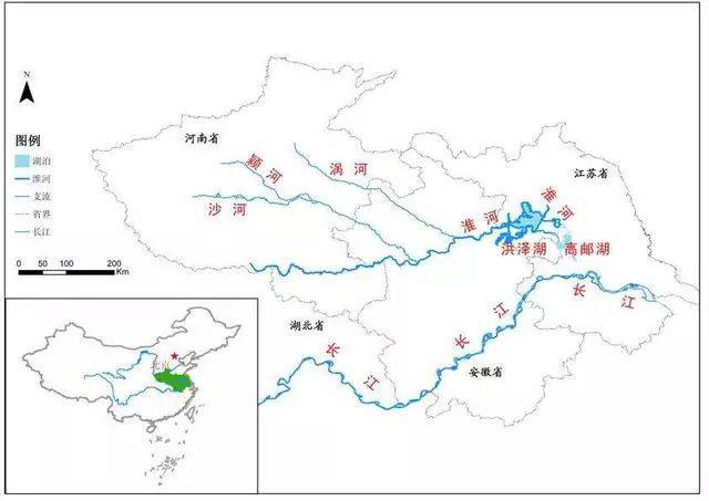 淮河流域示意图 工程简介 大别山老区引淮供水灌溉工程以农业