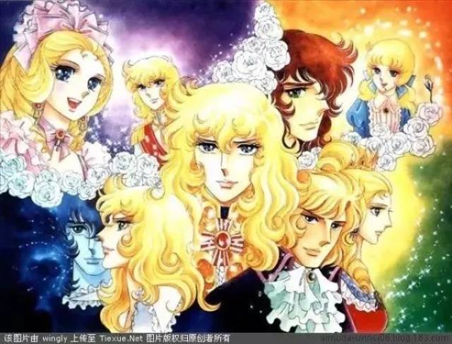 70年代的漫画非常流行尖鼻子和白人的长相,金黄亮丽的头发是标志.