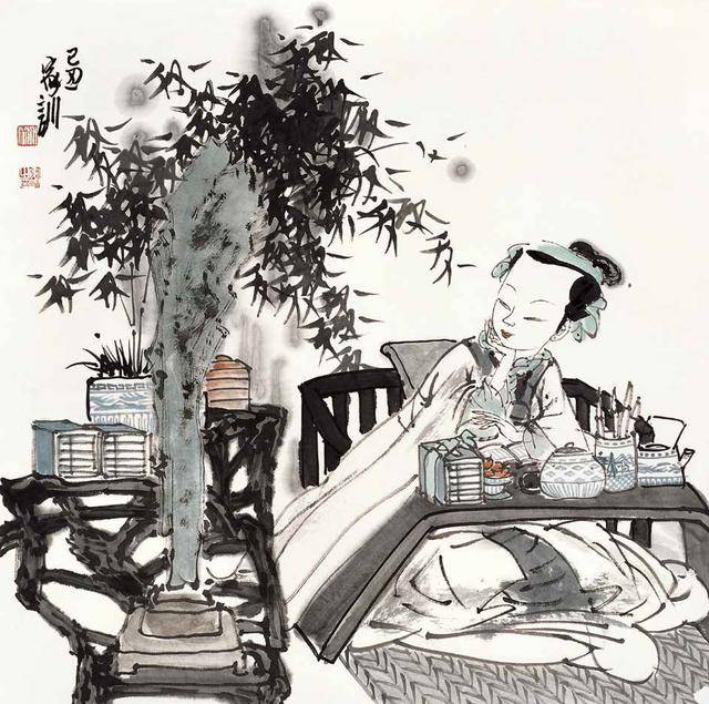 画里有书香,他用中国画讲中国故事