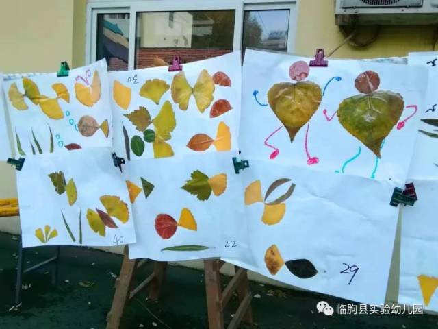 树树皆秋色,山山唯落晖。秋景之美古人的诗句早已绘述的淋漓尽致。秋之景,言不尽,叙不详,看不厌,藏不起,孩子也对这份美珍视不已,他们选择用自己的方式存留秋景,绘述童趣。2018年11月12日临朐县实验幼儿园朐阳分园开展以叶为媒,与秋相约幼儿创意树叶粘贴画展。