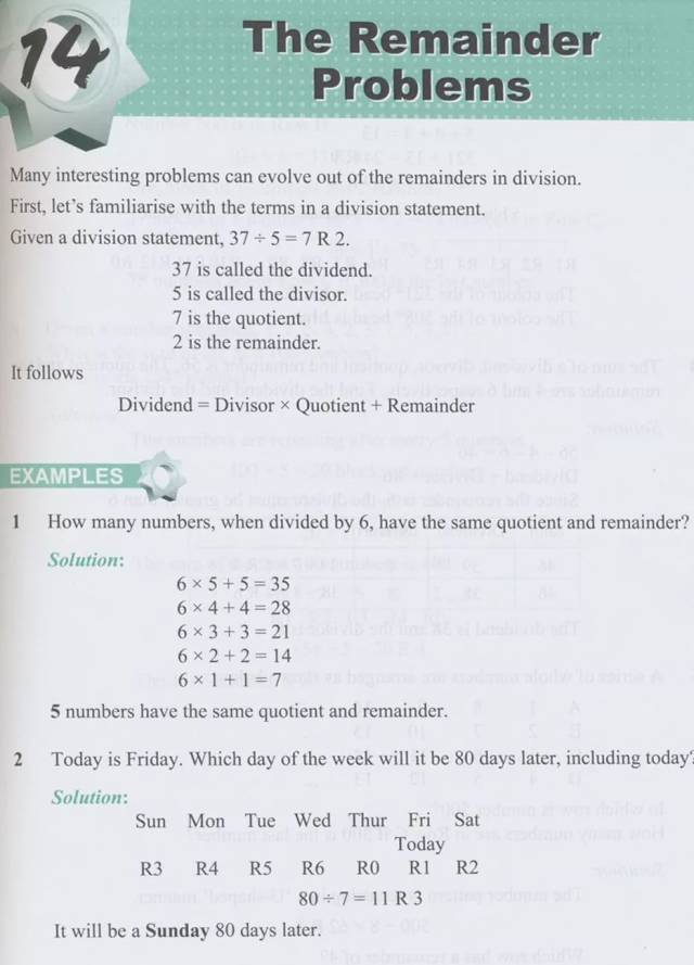 (来自 beginner) 有the remainder problems(剩余问题).