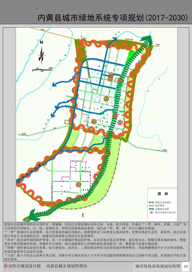 内黄县城市绿地系统专项规划(2017—2030 年)批后公布