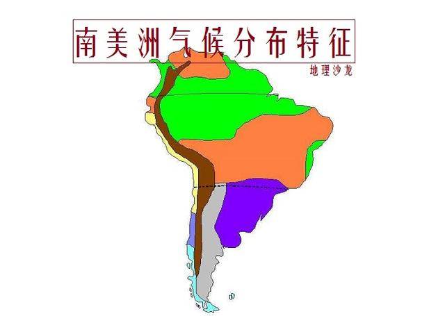 南美洲气候分布特征