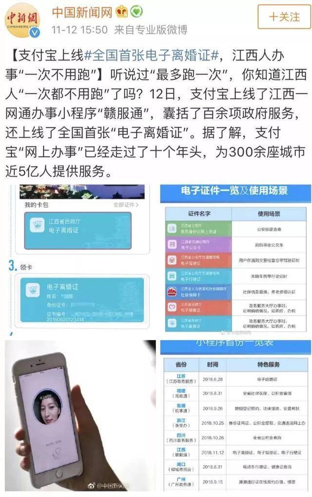 江西上线首张"电子离婚证",结果上线2小时,系统崩溃了