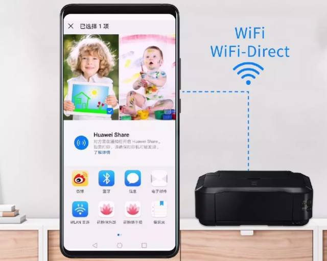 华为mate 20系列的无线打印可以帮你做到.
