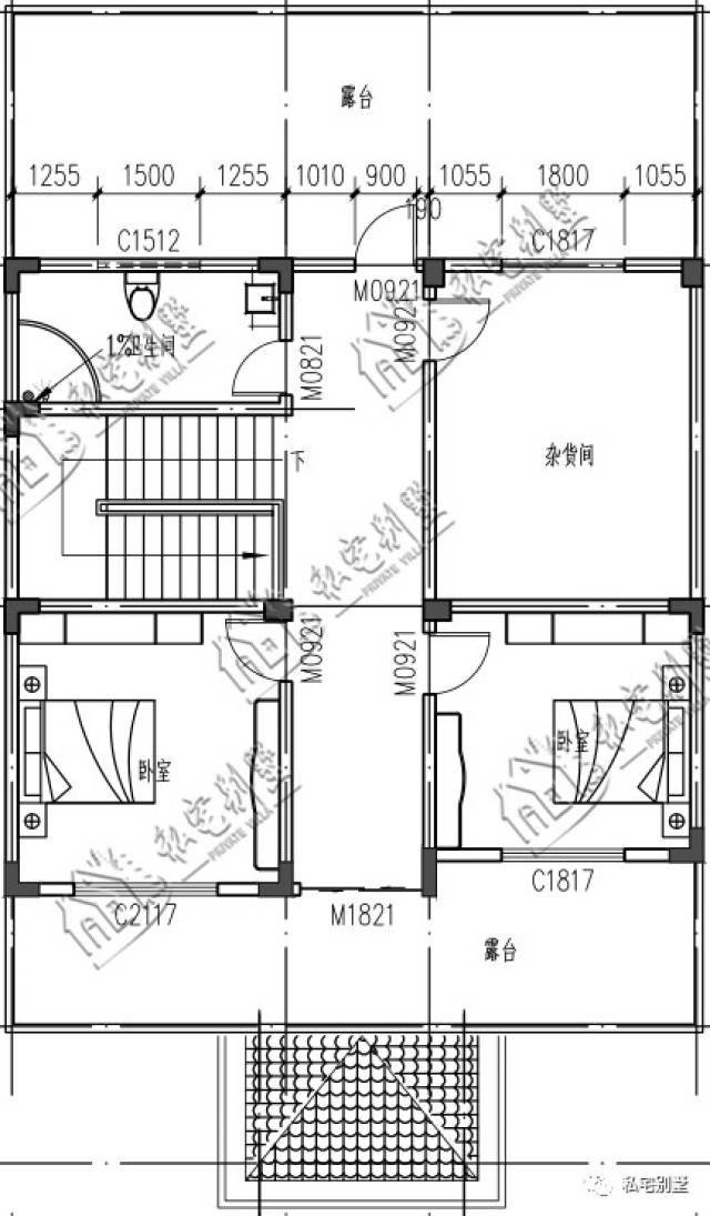 框架结构 主体参考造价:40万左右 三层设有:2卧室,杂货间,卫生间,楼梯