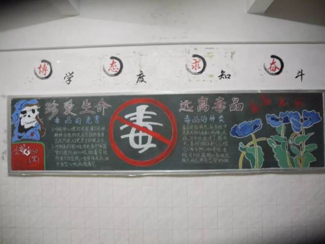 【禁毒教育】漳州一职校开展"绿色无毒,健康人生"主题黑板报评比活动