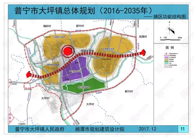 普宁市大坪镇总体规划出炉,两区域三片区多产业助推发展!