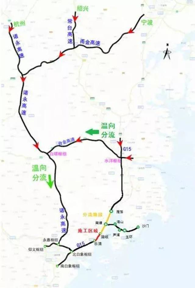 绕由天蒲路——g104国道——宁康西路至乐清上高速;或绕由天浦路