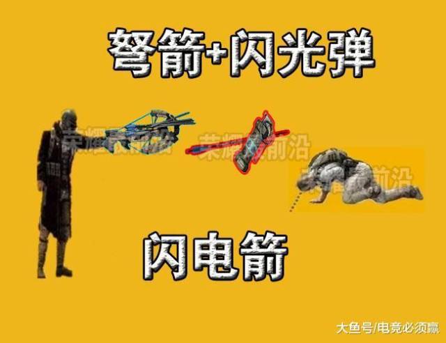 绝地求生: 如果十字弩装备箭头, 图2简直火箭弹! 图4寸草不生!