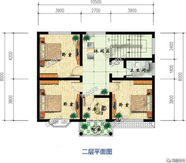 7款100平方左右的乡村小别墅,美观大方,造价低