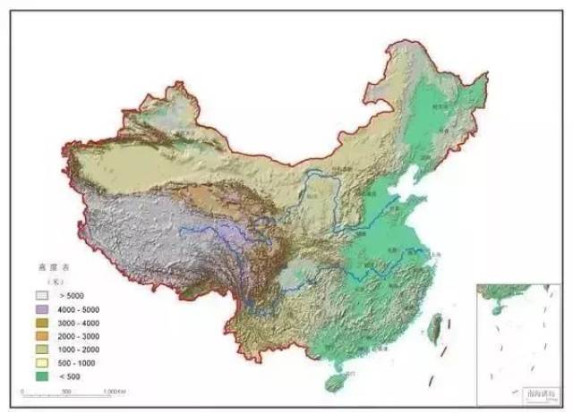 地形种类多样,山地,高原,盆地,平原和丘陵均有分布.