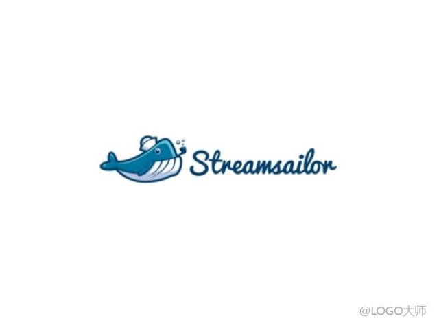 鲸鱼主题logo设计合集