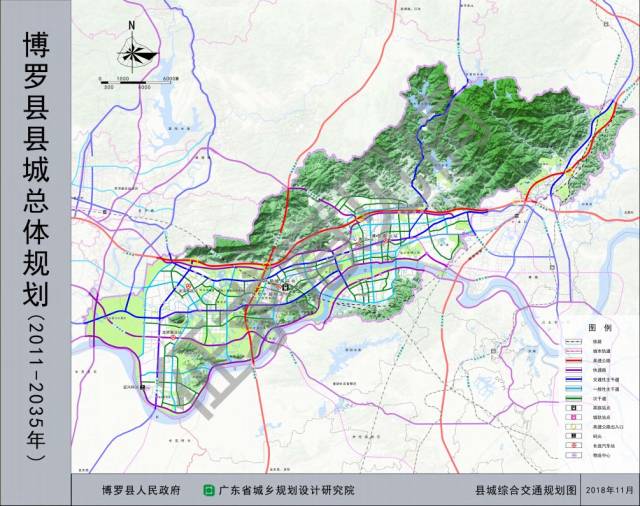 县域土地利用规划图 3座高铁站的规划定位 在高铁轨道交通建设方面