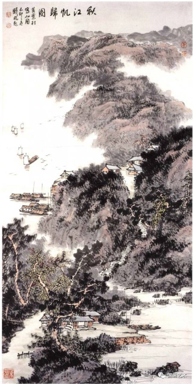 现当代名家:黄叶村山水作品欣赏